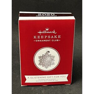 2020 Member Exclusive Hallmark Keepsake Ornament Club Glistening Snowflake HM5